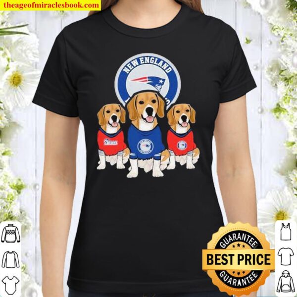 Dachshunds New England Patriots Beagles Fan Classic Women T-Shirt