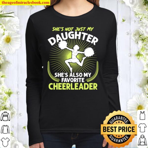 Daughter My Favorite Cheerleader Women Long Sleeved