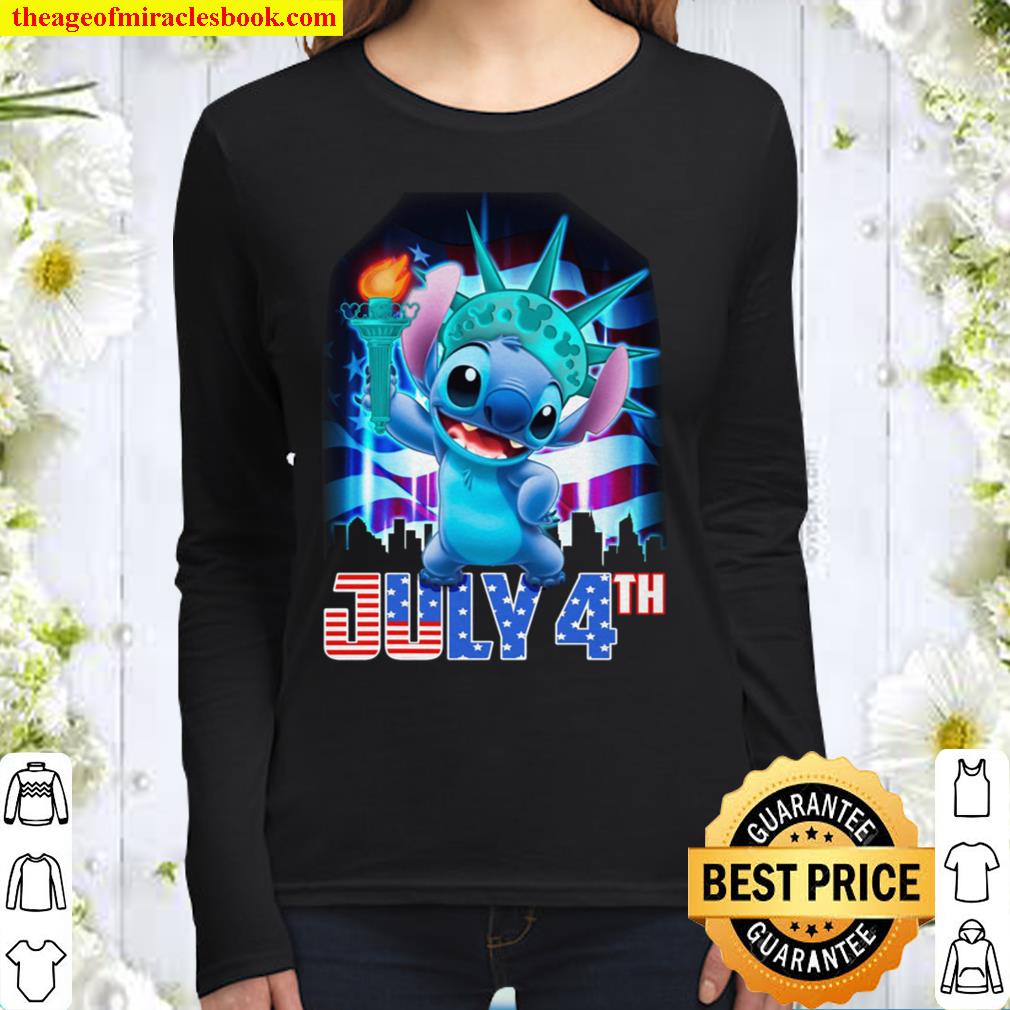 Disney World 4th of July Shirt, Independence Day Women Long Sleeved
