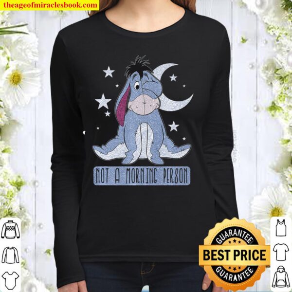 Eeyore Not A Morning Person Winnie The Pooh Women Long Sleeved