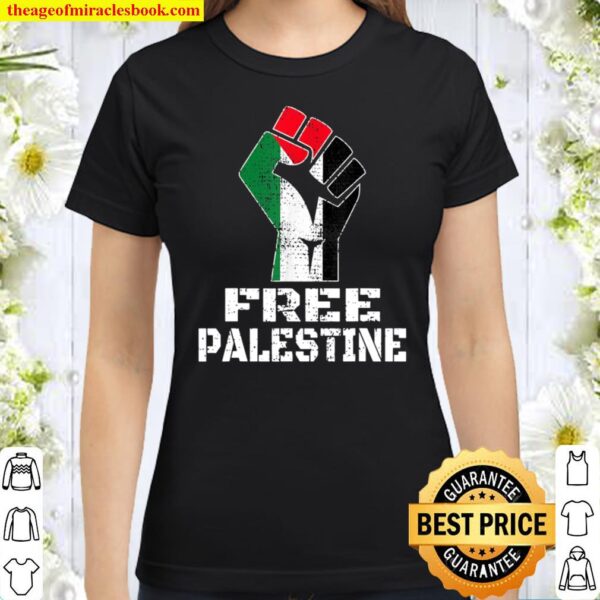 FREE PALESTINE Palestinian Flag Classic Women T-Shirt