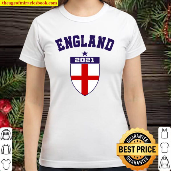 Fan England Football Top Euro Retro England Soccer Jersey Classic Women T Shirt
