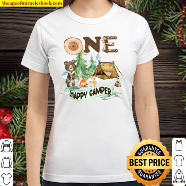 First Birthday Shirt, Camping Birthday, 1st Birthday Classic Women T-Shirt