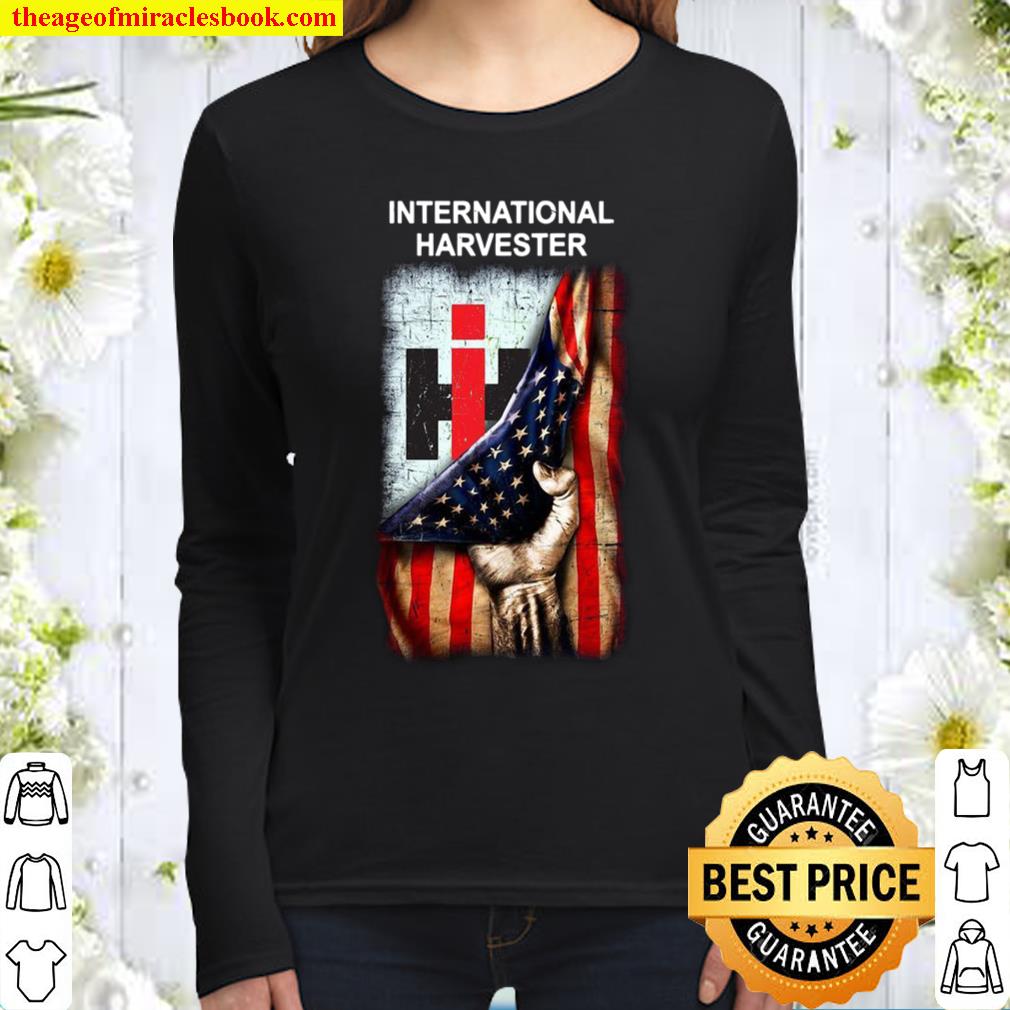 Flag american International harvester Women Long Sleeved