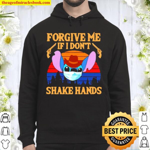 Forgive me if I don’t shake hands stitch vintage Hoodie