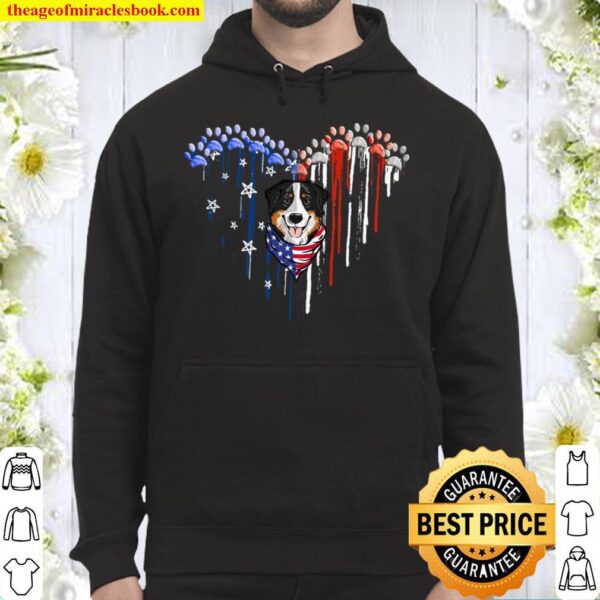 Funny 4th july Bernese Mountain dog Hoodie