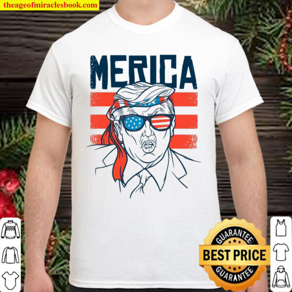 Funny Donald Trump 4Th Of July Independence Day America Flag Shirt
