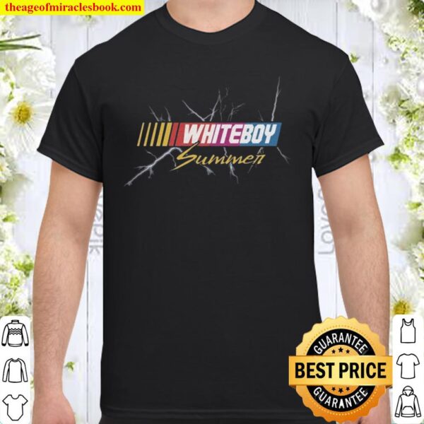 Funny Gag Nascar Logo Inspired White Boy Summer Shirt