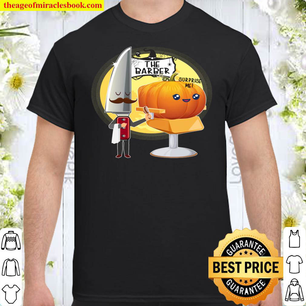 [Best Sellers] – Funny Pumpkin at barber shop for halloween Gift Pullover Hoodie