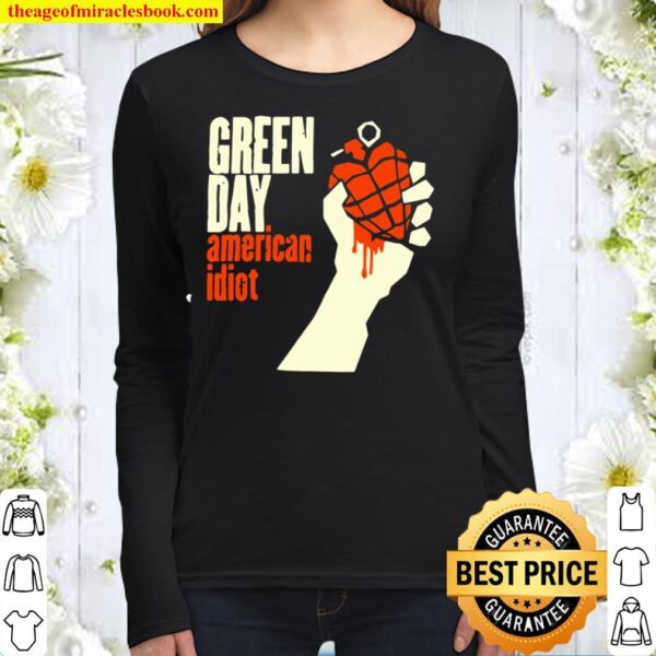 GREEN DAY T-shirt American Idiot Women Long Sleeved