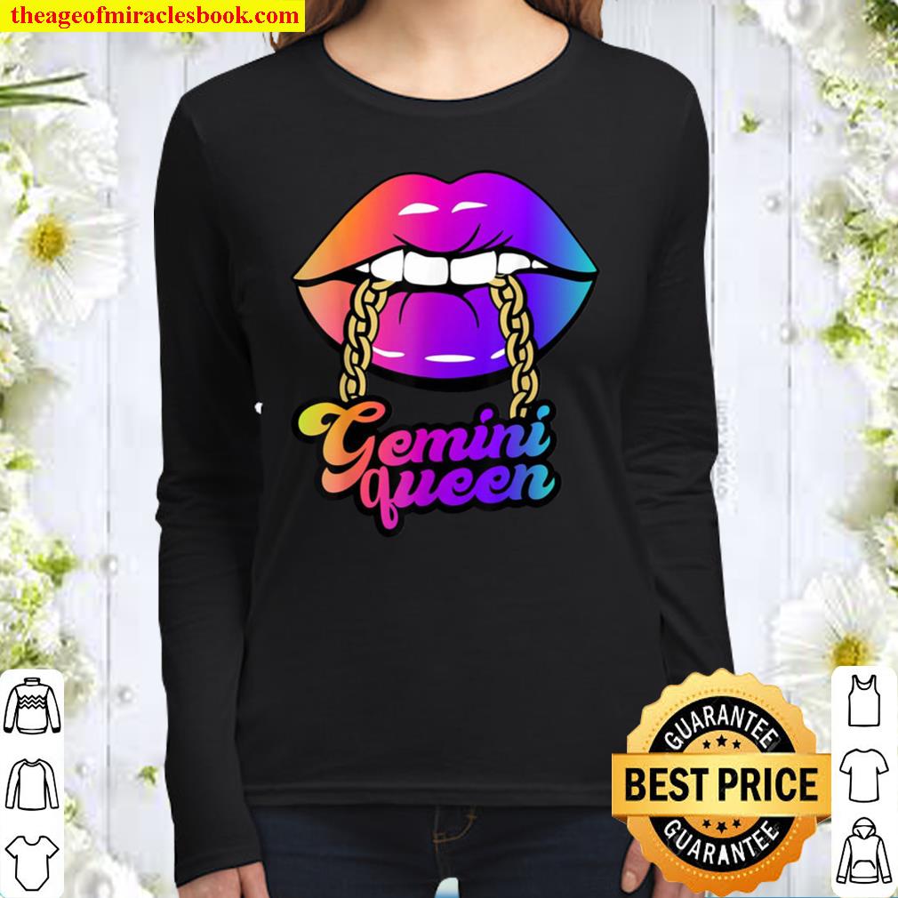 Gemini Queen T-Shirt, Gemini Birthday Women Long Sleeved
