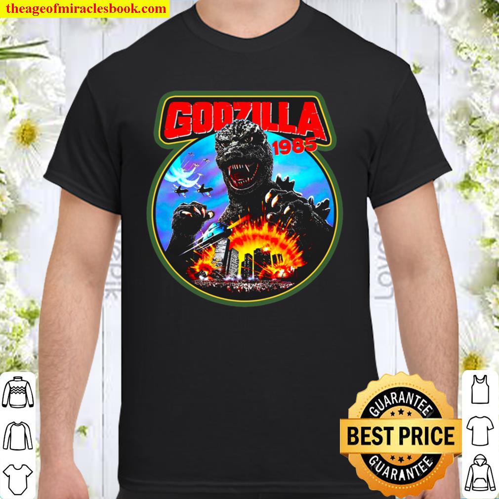 Godzilla Japanese Vintage Image shirt, Hoodie, Long Sleeved, SweatShirt