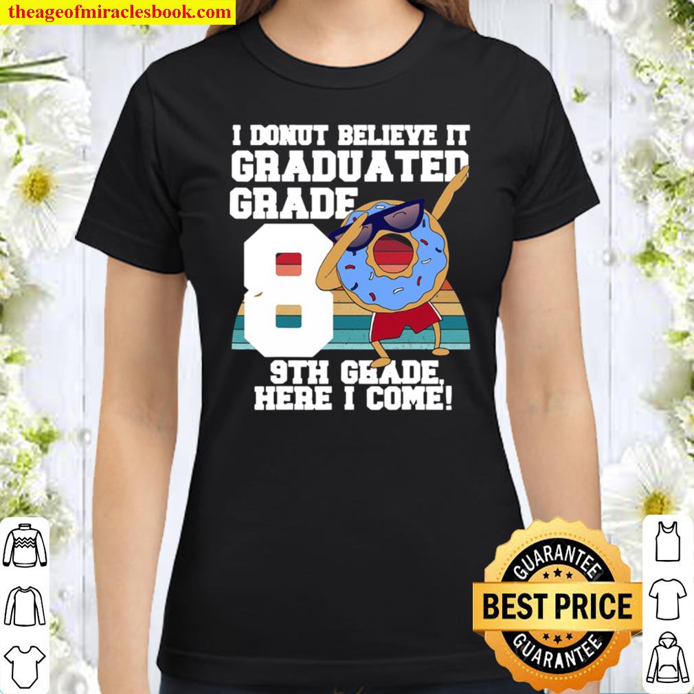 Graduated Grade 8 Dabbing Donut 8Th Grade Graduation Meme Classic Women T-Shirt