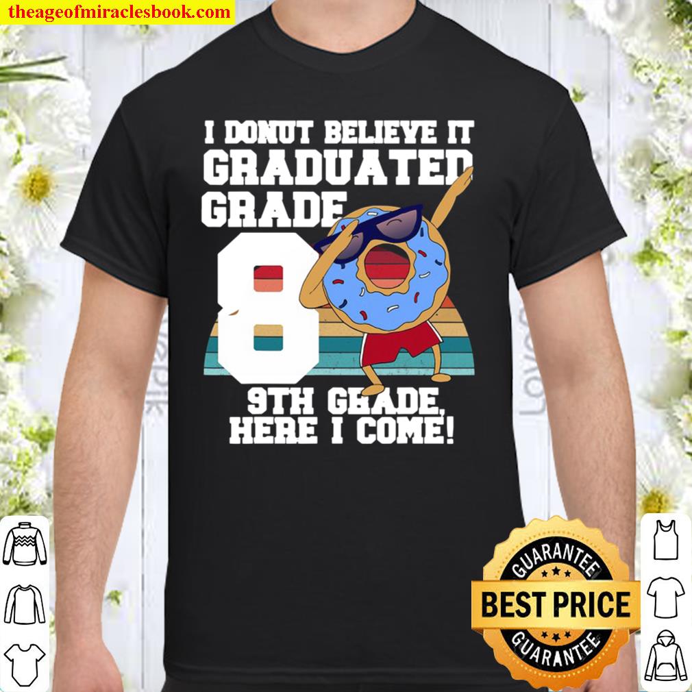 Graduated Grade 8 Dabbing Donut 8Th Grade Graduation Meme Shirt