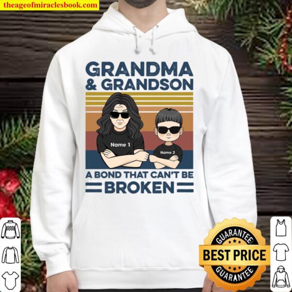 Grandma And Grandson A Bond That Can’t Be Broken, Family Custom Hoodie