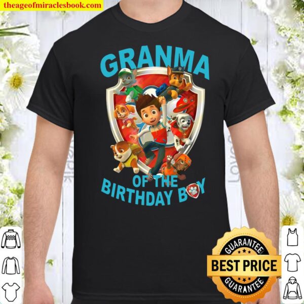 Grandma Tshirt, Paw Patrol Birthday Tshirt, Boy_s Paw Patrol Birthday Shirt