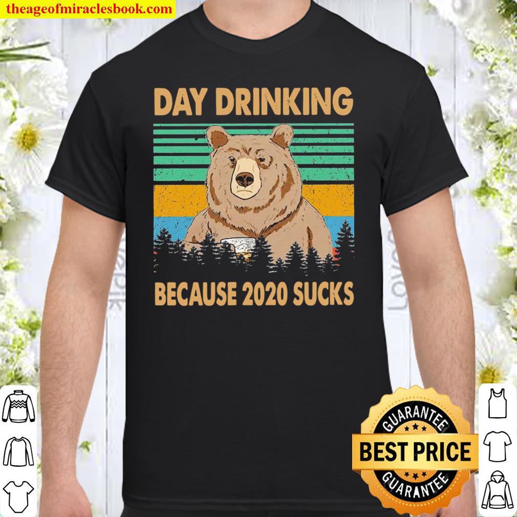 Grumpy bear day drinking because 2021 sucks vintage Shirt