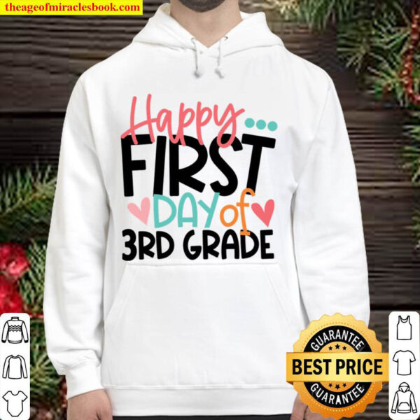 Happy First Day Of 3rd Grade 3rd Grade Squad Crew Tribe Hoodie