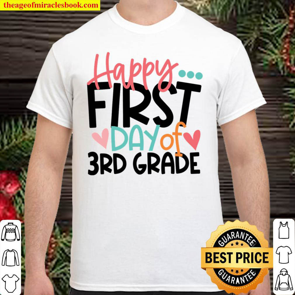 Official Happy First Day Of 3rd Grade, 3rd Grade Squad Crew Tribe Shirt