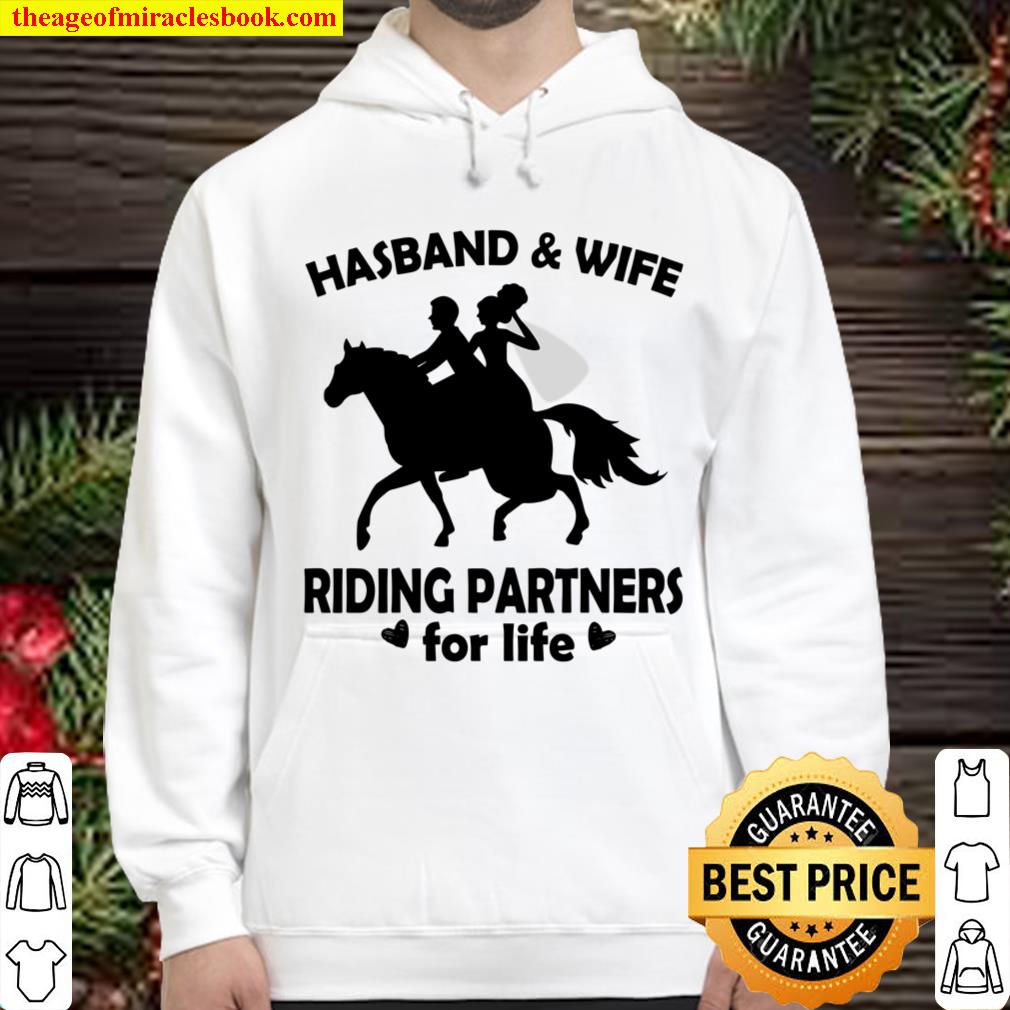 Hasband And Wife Riding Partners For Life Hoodie