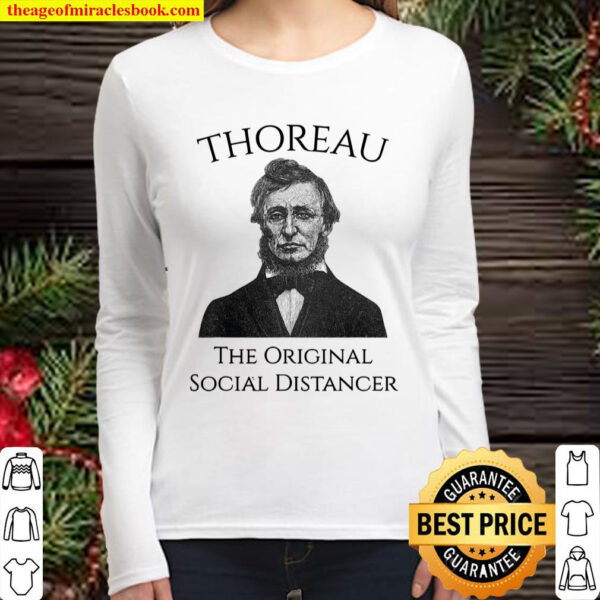 Henry David Thoreau Social Distancing Women Long Sleeved