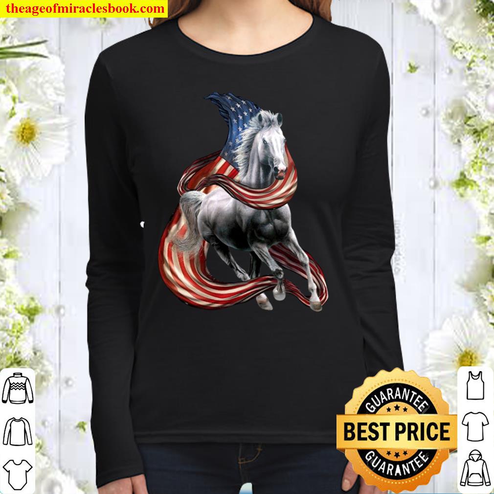 Horse cool and freedom horse lovers Women Long Sleeved