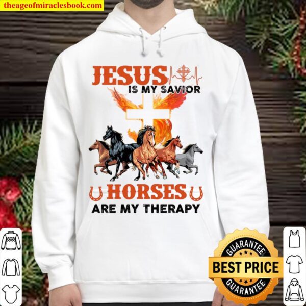 Horses are my therapy - gift for horse lover Hoodie