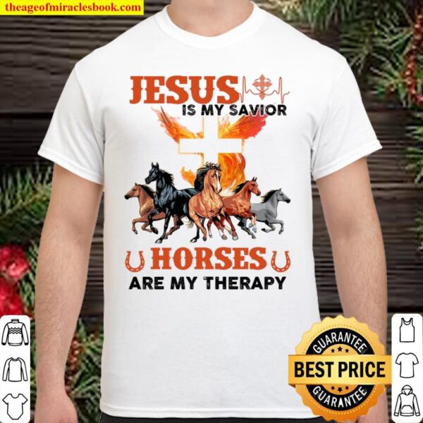 Horses are my therapy - gift for horse lover Shirt