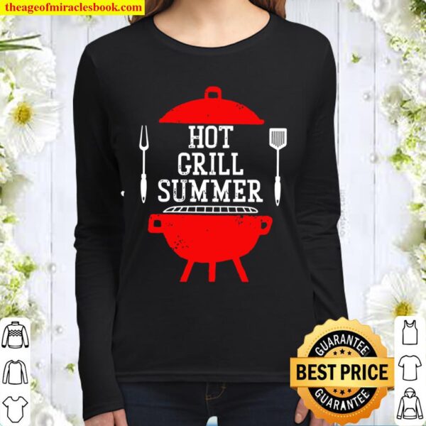 Hot Grill Summer BBQ Chef Cooking Summer Women Long Sleeved