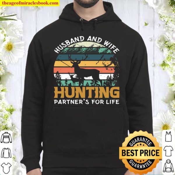 Husband and Wife Hunting Partners For Life Hoodie