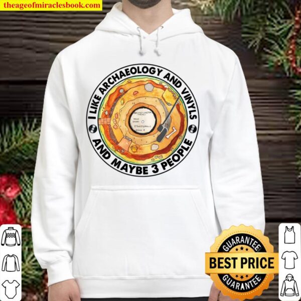I Like Archaeology And Vinyls And Maybe 3 People Hoodie