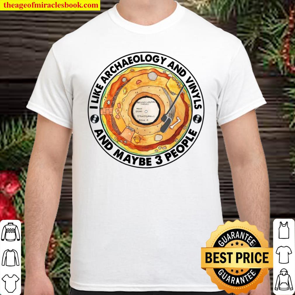I Like Archaeology And Vinyls And Maybe 3 People Shirt