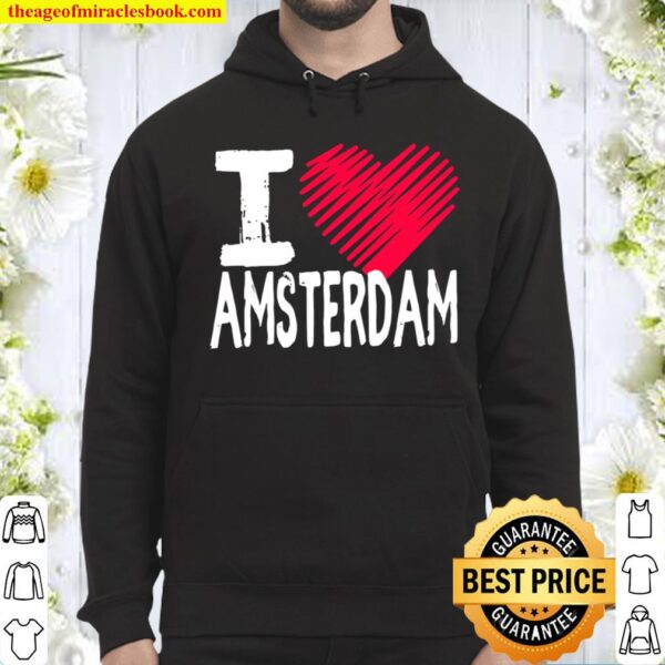 I Love Amsterdam Design Netherlands Tourist Souvenir Hoodie