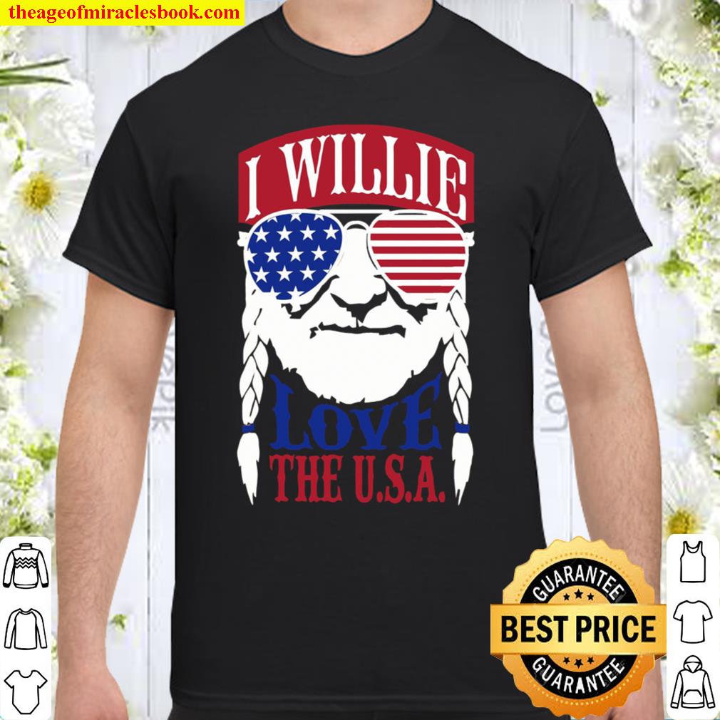 I Willie Love The USA Flag Shirt