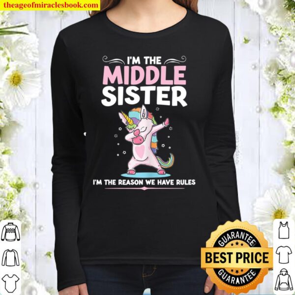 I’m The Middle Sister Middle Sister Women Long Sleeved