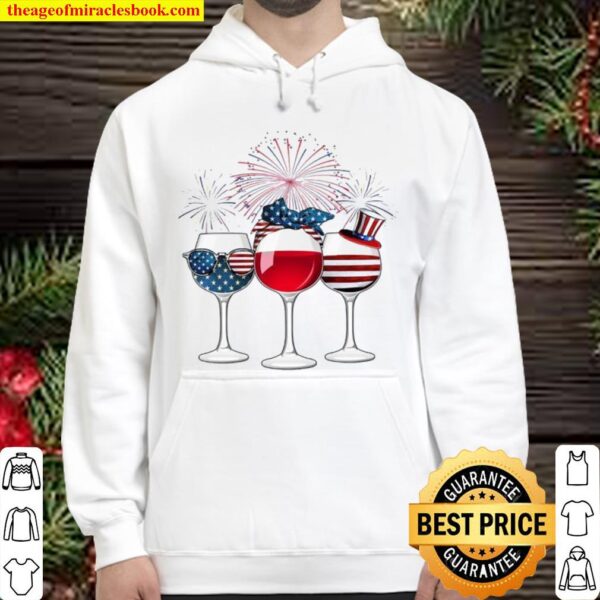 Independence Day gift shirt, US 4th of july wine shirt, American Patri Hoodie