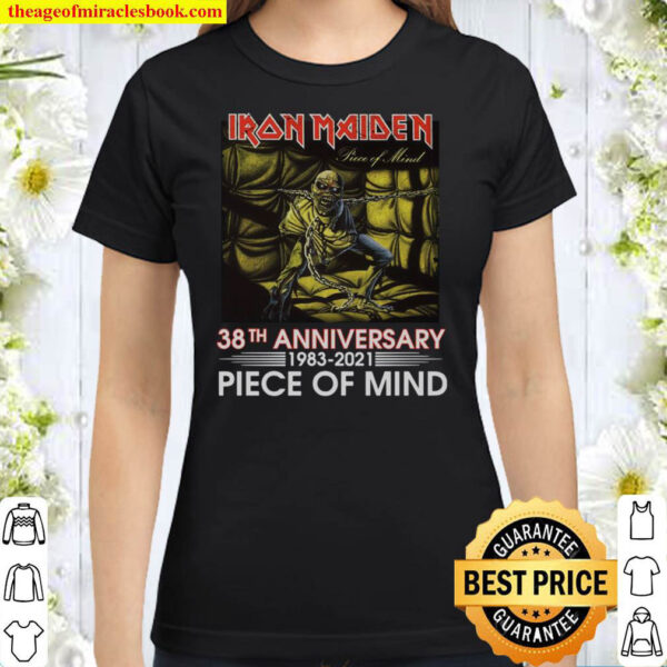 Iron Maiden 38th Anniversary Shirt 1983 2021 Piece Of Mind Classic Women T Shirt