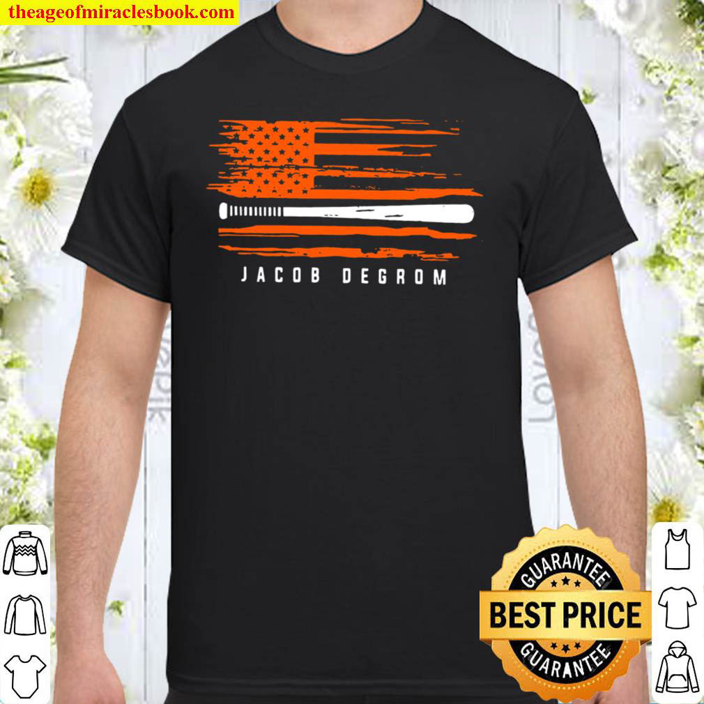 Jacob Degrom Baseball Flag Graphic – Apparel – Gift Shirt