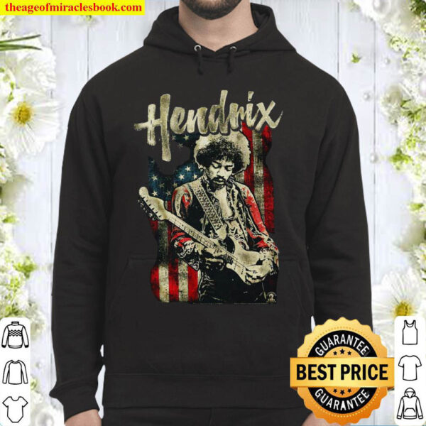 Jimi Hendrix American Flag Music Legend Hoodie
