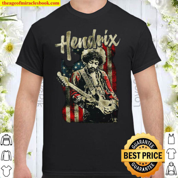 Jimi Hendrix American Flag Music Legend Shirt