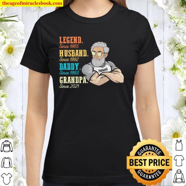 Legend Husband Daddy Grandpa Classic Women T-Shirt