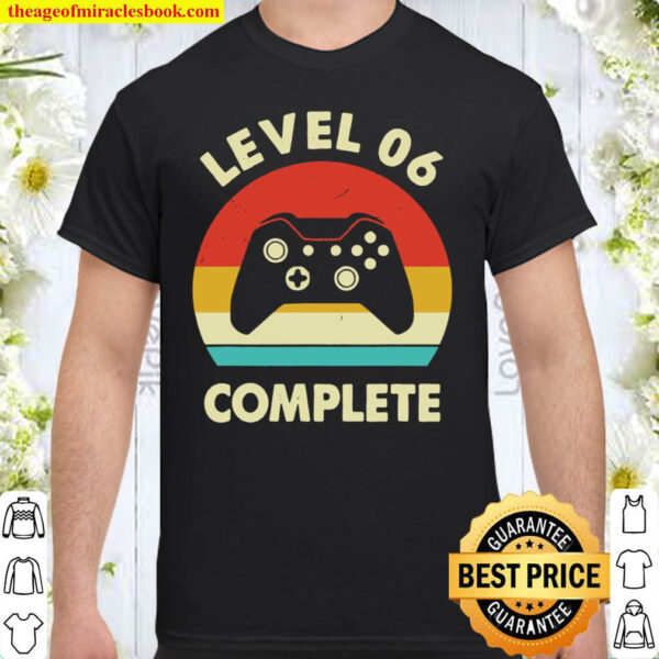 Level 6Th Complete – Retro 6 Years Wedding Anniversary Gift Shirt