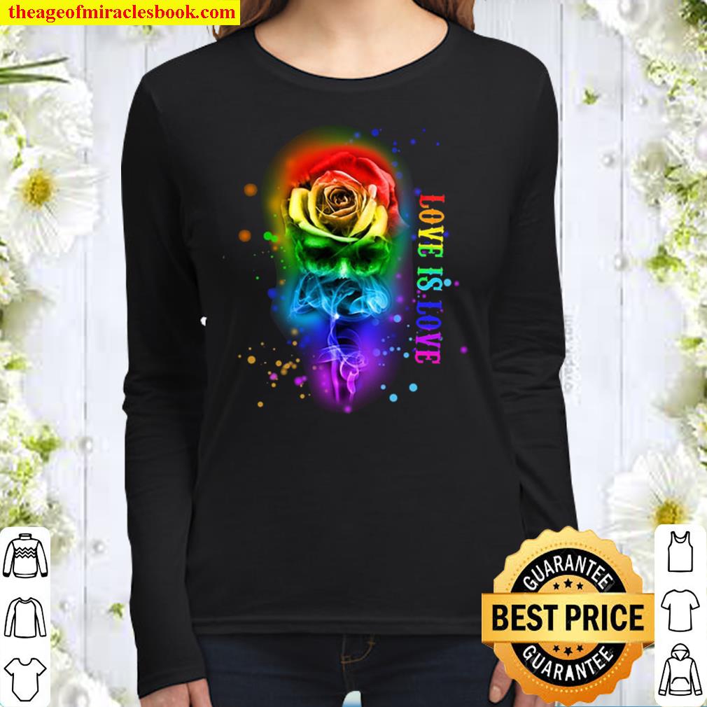 Love is Love LGBT Rose Shirt, LGBT Women Long Sleeved