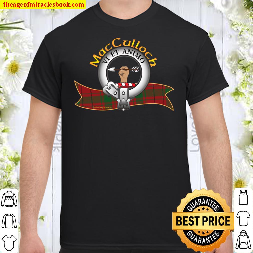 MacCulloch Clan Tartan Crest Motto T-Shirt