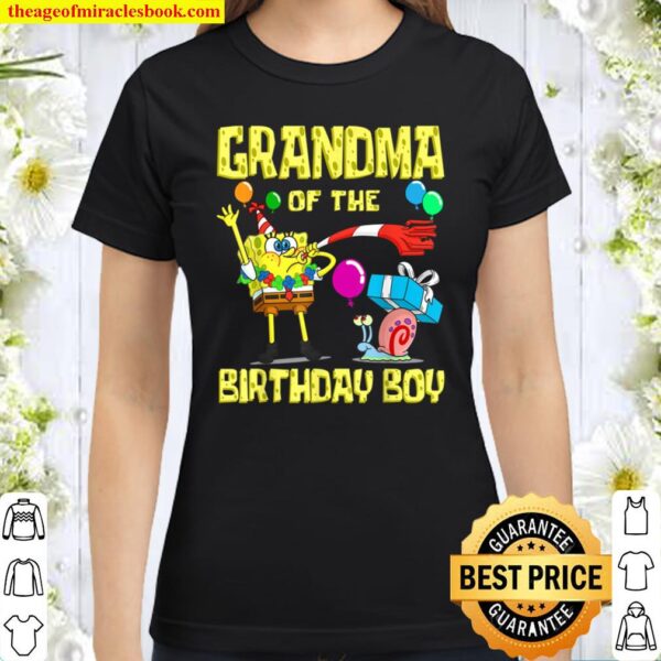 Mademark x SpongeBob SquarePants - SpongeBob Grandma of the Birthday B Classic Women T-Shirt