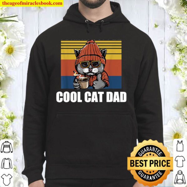 Mens Best Cat Dad Ever Cat Daddy Gift Hoodie