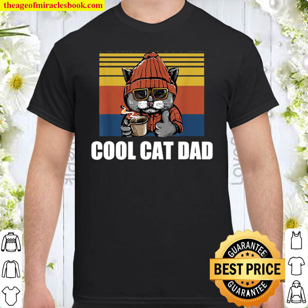 Mens Best Cat Dad Ever Cat Daddy Gift Shirt