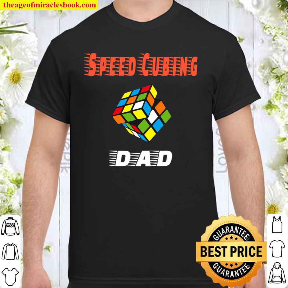 Mens Cubing Dad Speed Cubing Puzzle Graphic Shirt