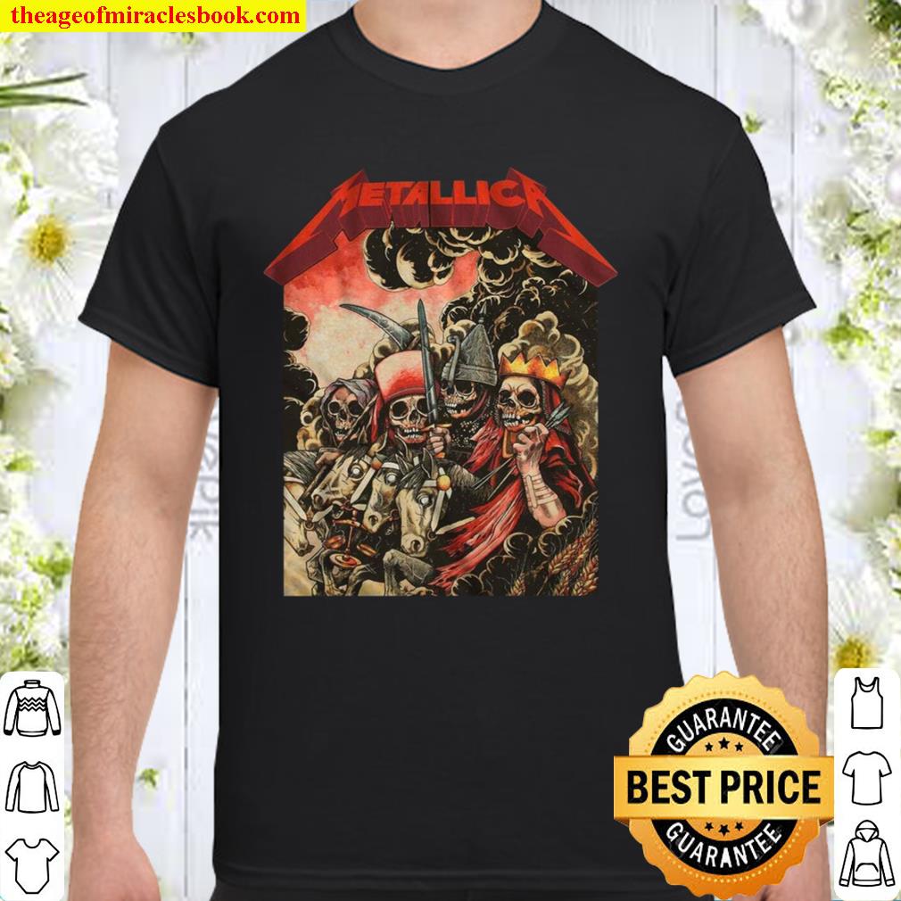 Metallica The Four Horseman T Shirt Mens Licensed Rock N Roll Concert ...