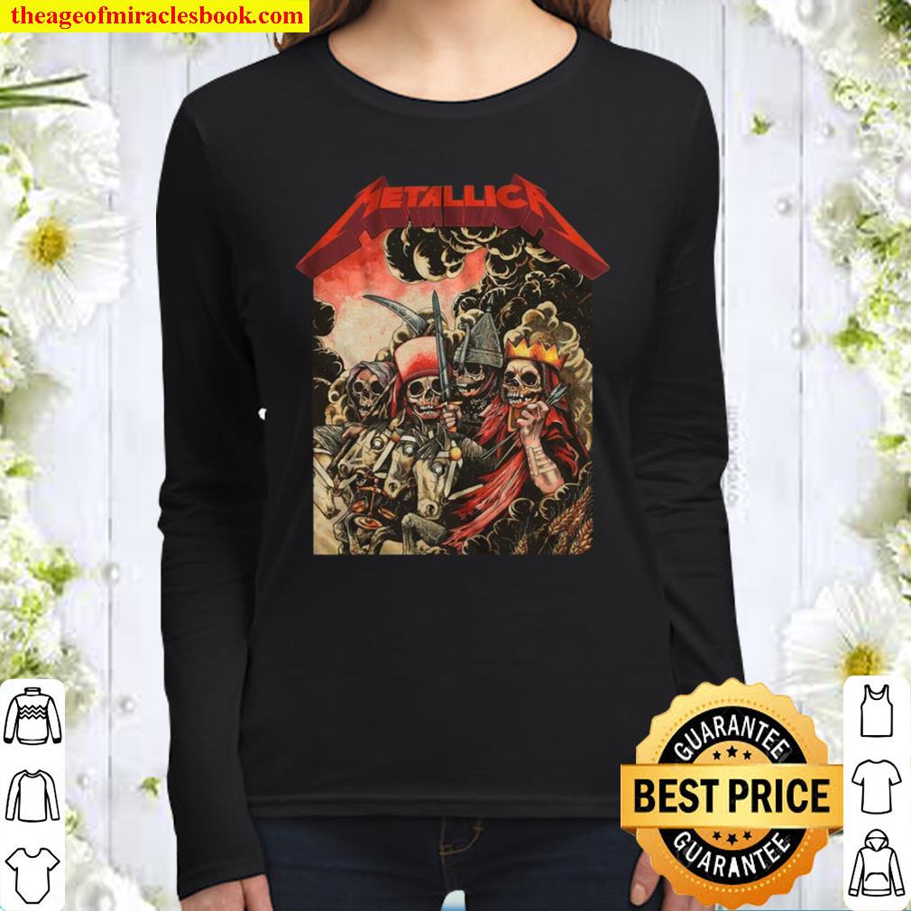 Metallica The Four Horseman T Shirt Mens Licensed Rock N Roll Concert Women Long Sleeved